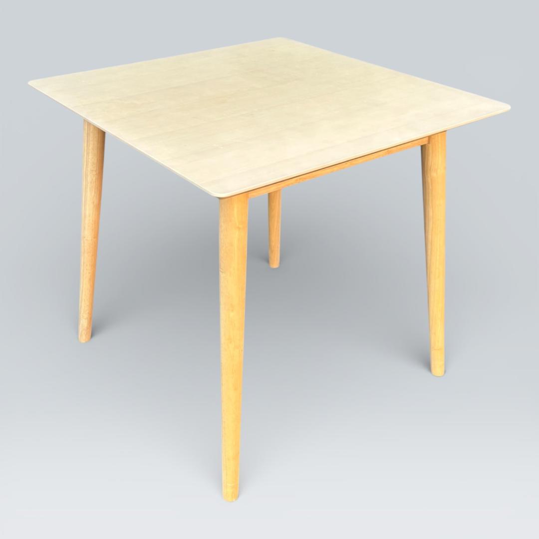 Francfranc ノーム ダイニングテーブル 80cm角 ナチュラル 天然木