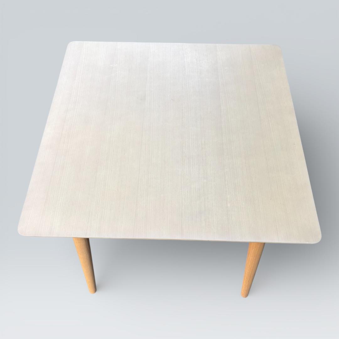 Francfranc ノーム ダイニングテーブル 80cm角 ナチュラル 天然木