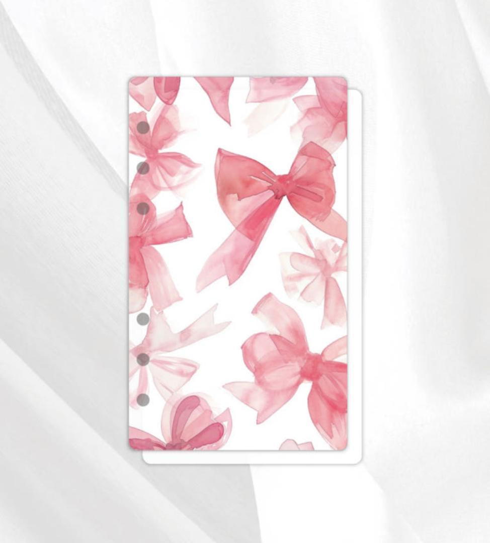 韓国製♡アクリルバインダー♡ピンクリボンA6♡貯金SAVING