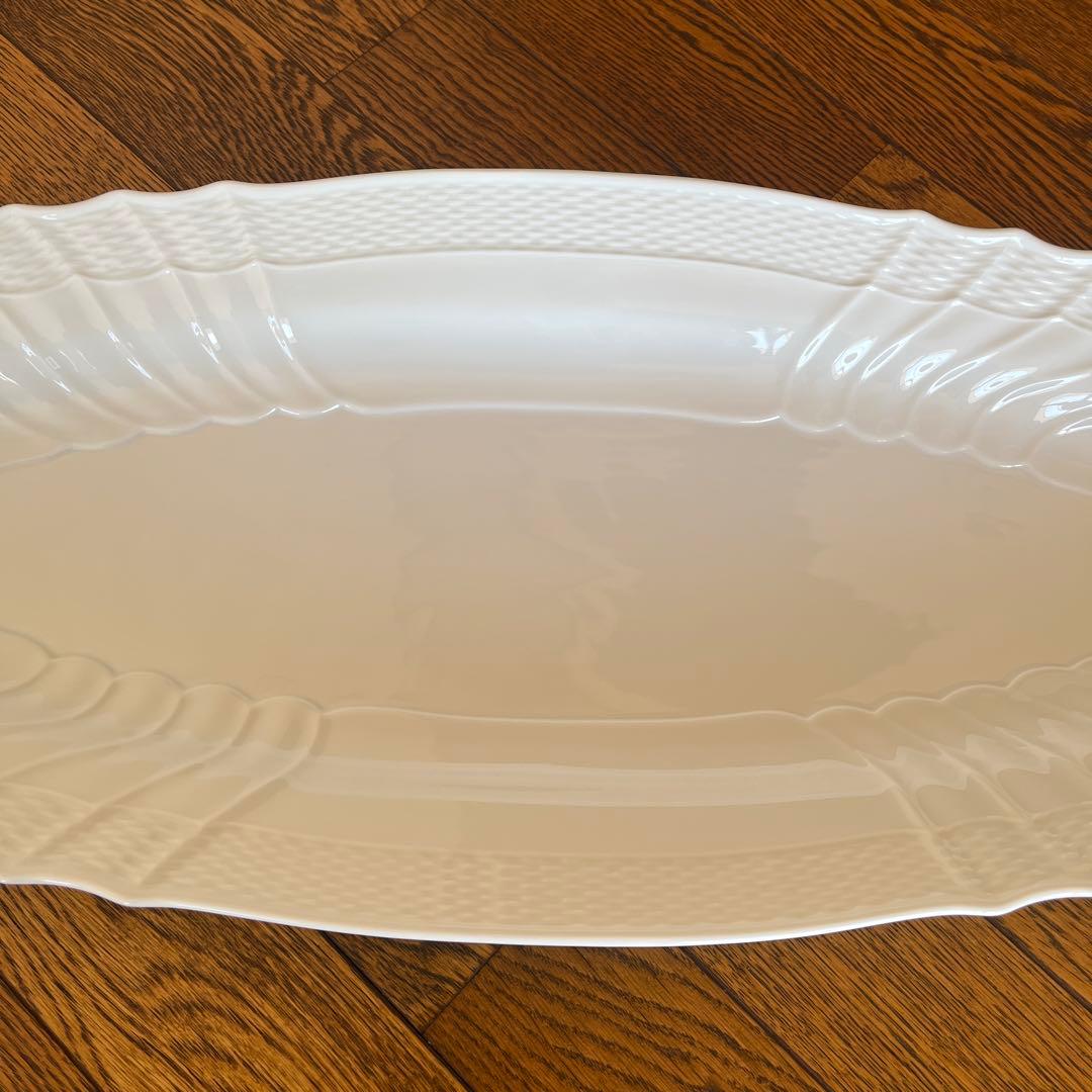 リチャードジノリ　ベッキオホワイト フィッシュプラター　大皿