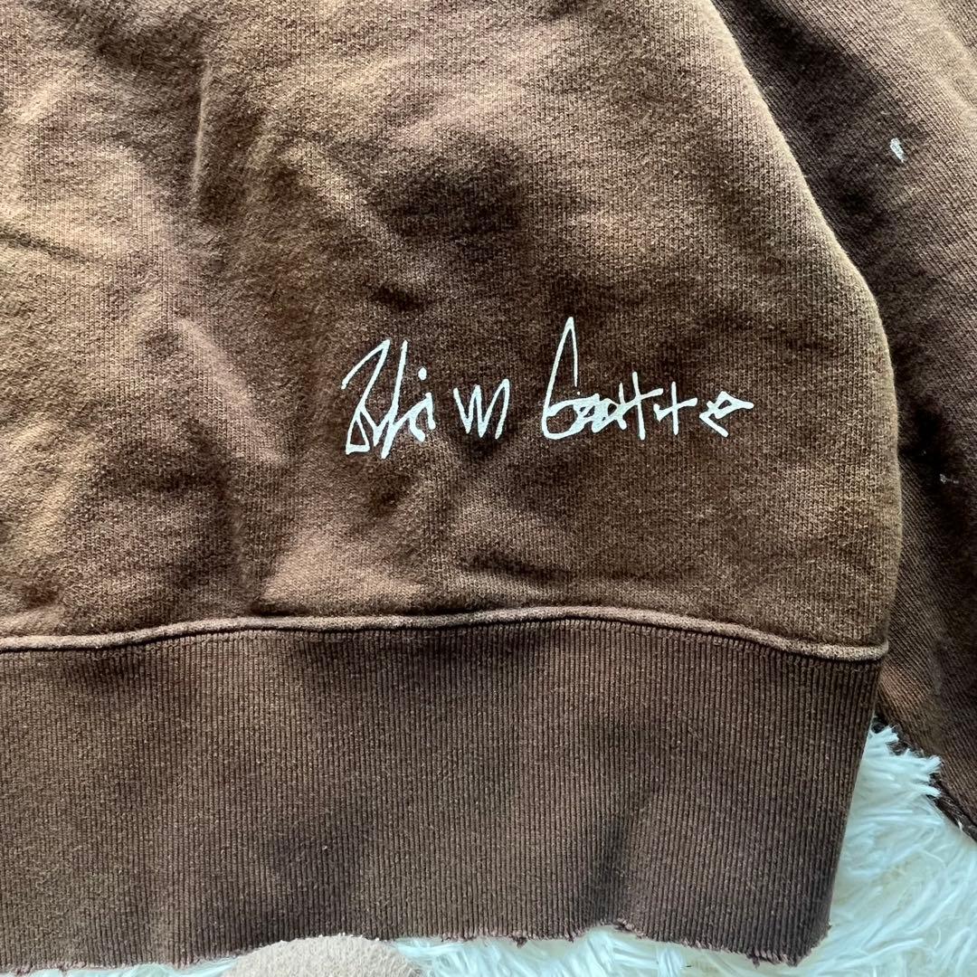 Whim Gazette ヴィンテージ加工　裏起毛　プルオーバー　スウェット