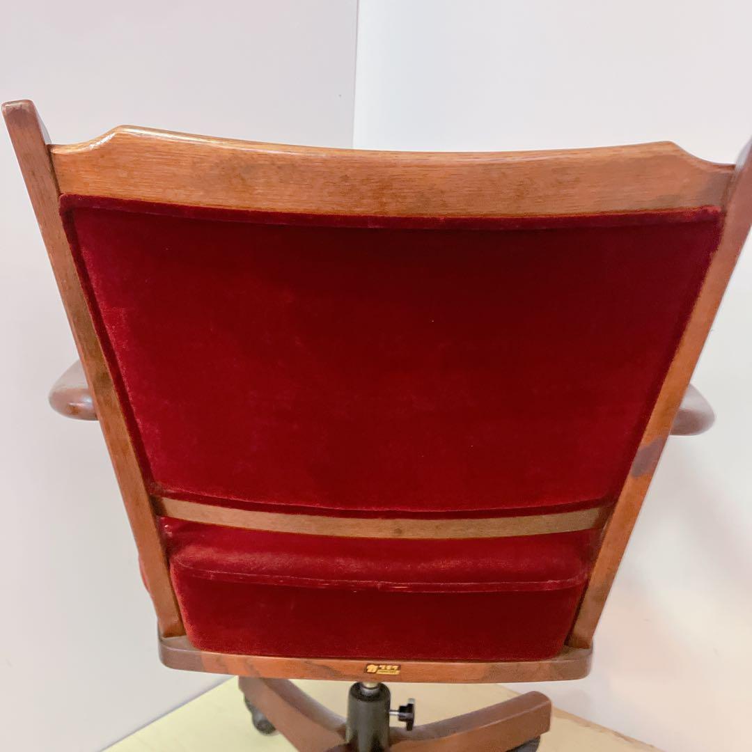 karimoku カリモク キャスター付き 回転チェア コロニアル デスクチェア