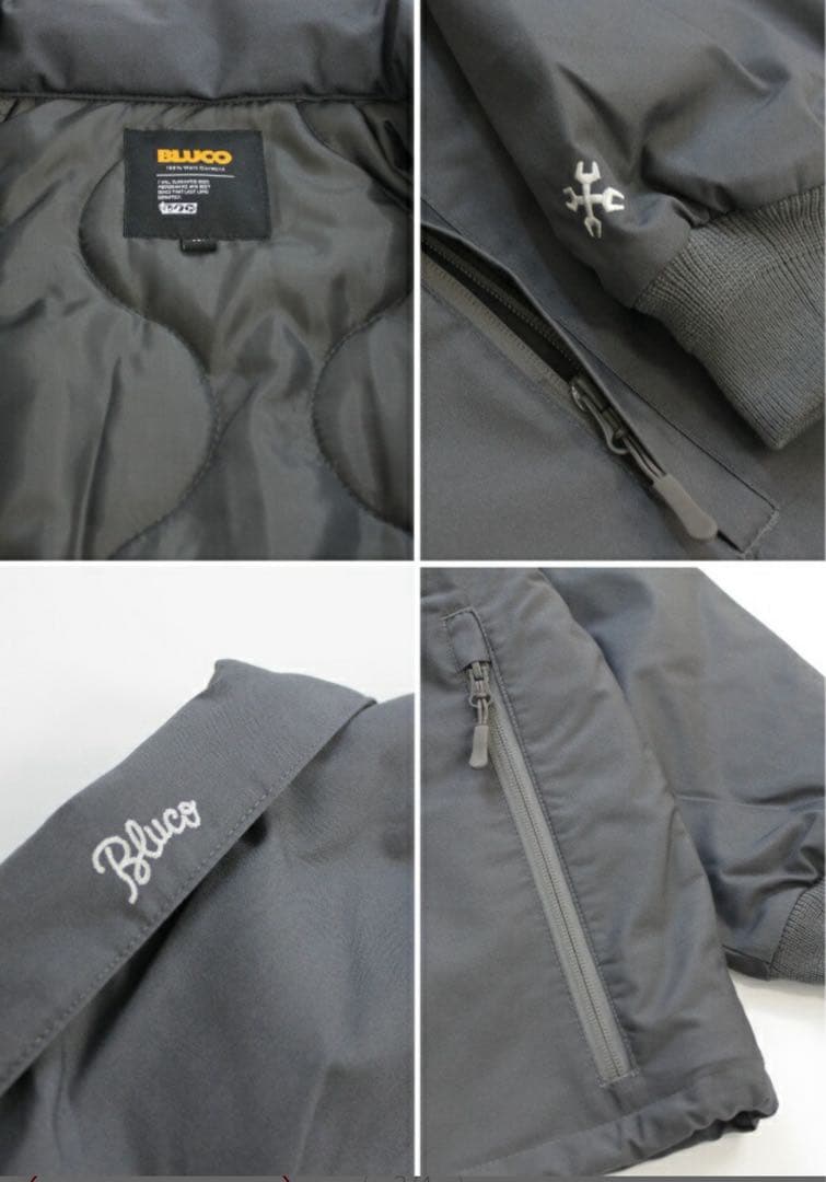 未使用 BLUCO ブルコ T/C コーチジャケットプリマロフト中綿 黒