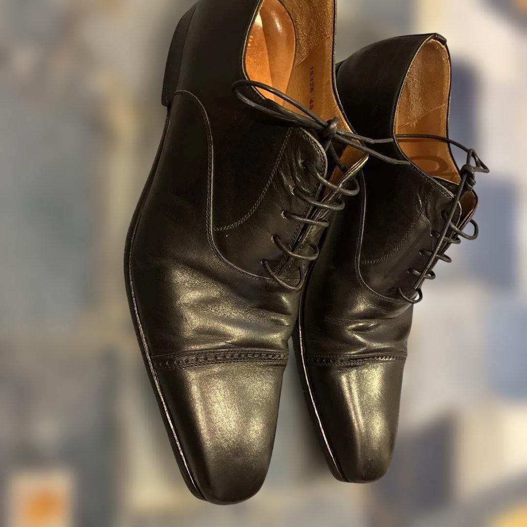 MAGNANNI マグナーニ【27.5】本革 革靴 ストレートチップ ブラック