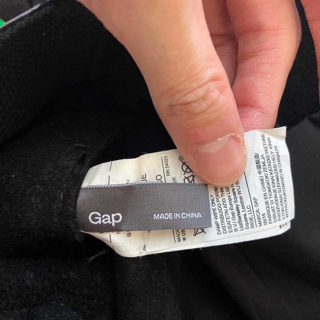 00s old gap レザーメッセンジャーバッグ ブラック 牛革 ショルダー