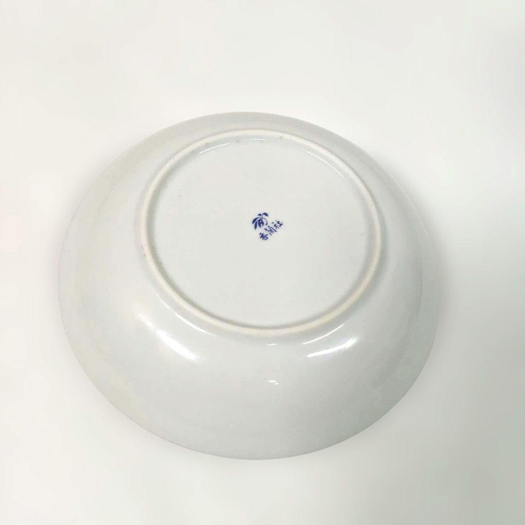 香蘭社　菊花湯呑茶托付き　小皿　深川製