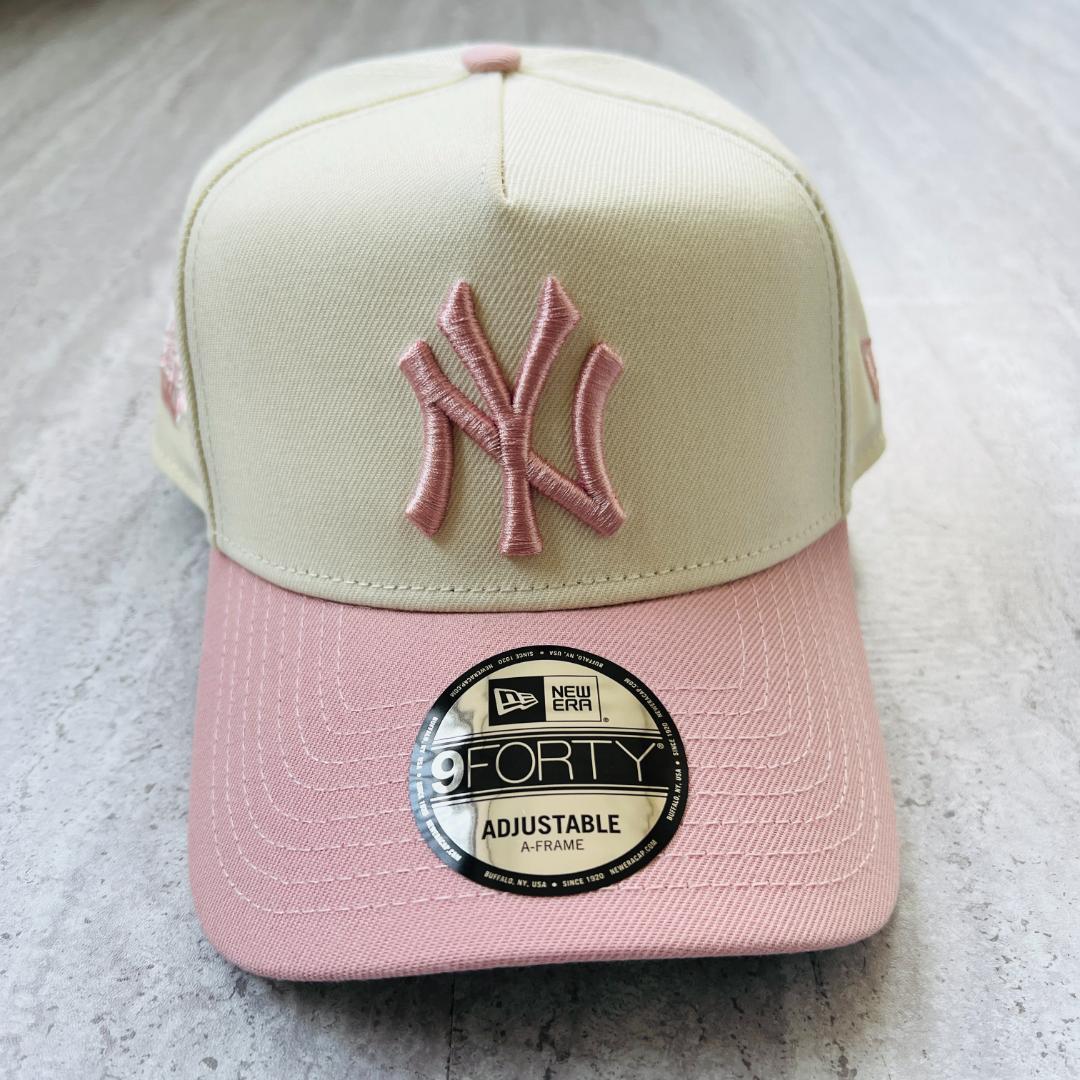 新作 海外限定 NY ヤンキース ニューエラ ピンク pink ツートン
