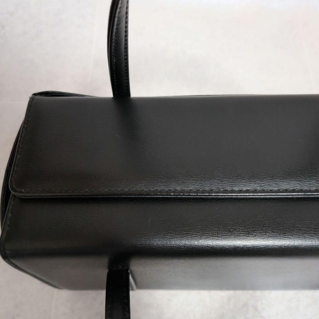 【美品】土屋鞄 レクタカリス レザー フォーマルバッグ 黒 ハンドバッグ