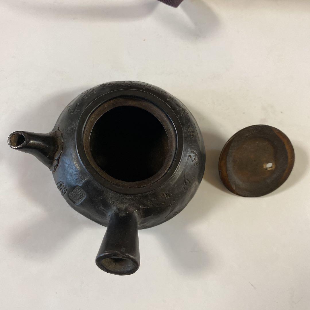 陶瓷器   明治期米谷造の急須   煎茶道具