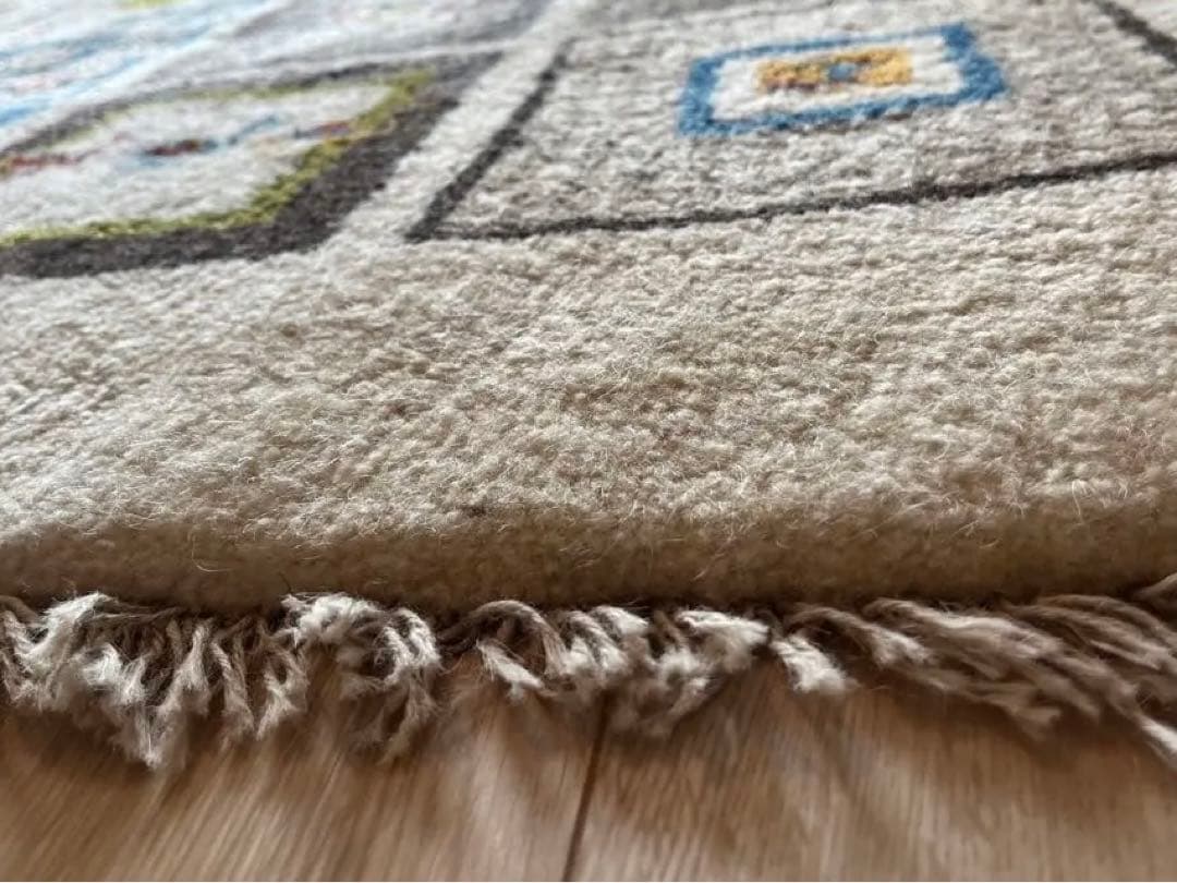 【専用】手織りギャッベ　美品！ 約200cm×150cm