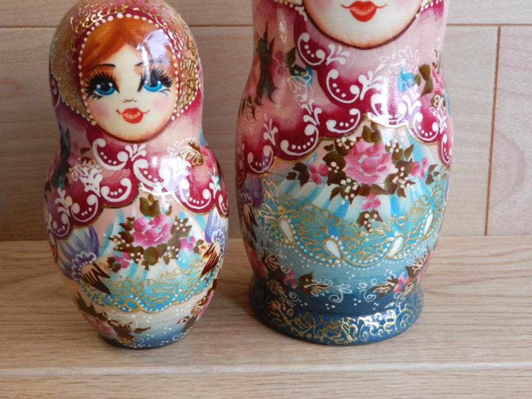 ロシア雑貨　マトリョーシカ　新年の寿ぎ