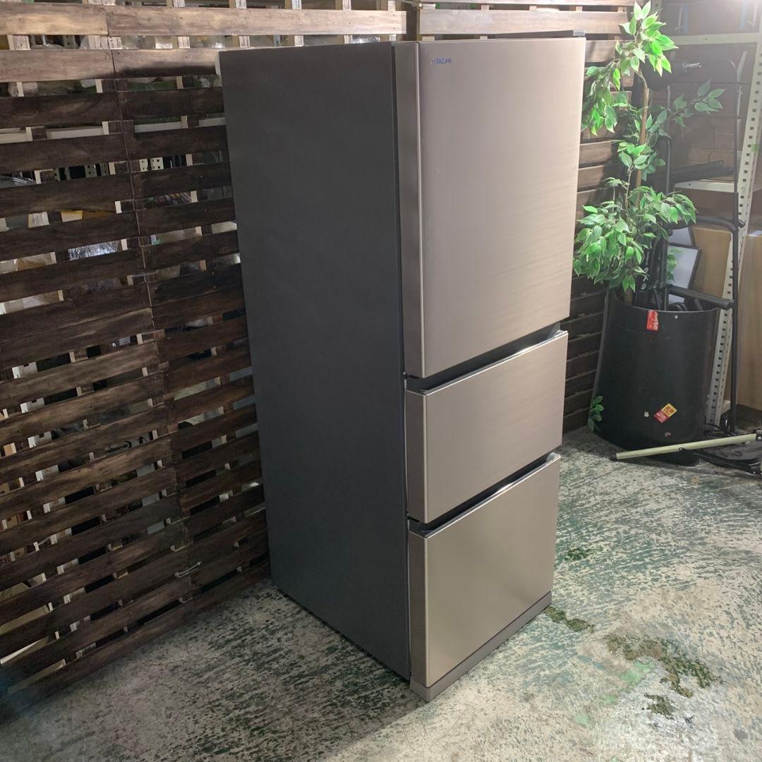 J823 HITACHI 3ドア 冷蔵庫 R-27NV シルバー 2020年製