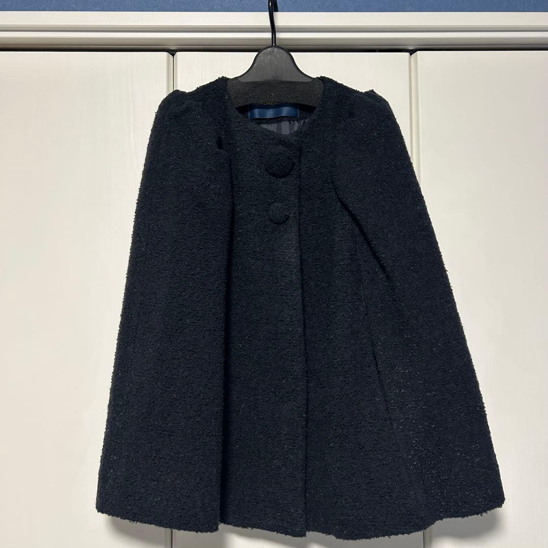 希少☆美品 MARONENONFEE マーロンエノンフィ ラウンドボタンポンチョ