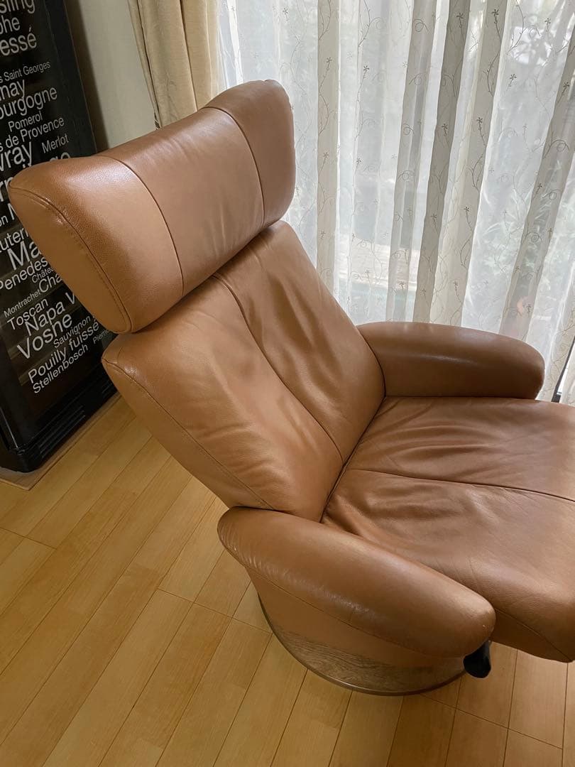 お値下げいたします！本革パーソナルチェア　リクライニングチェア　ニトリ