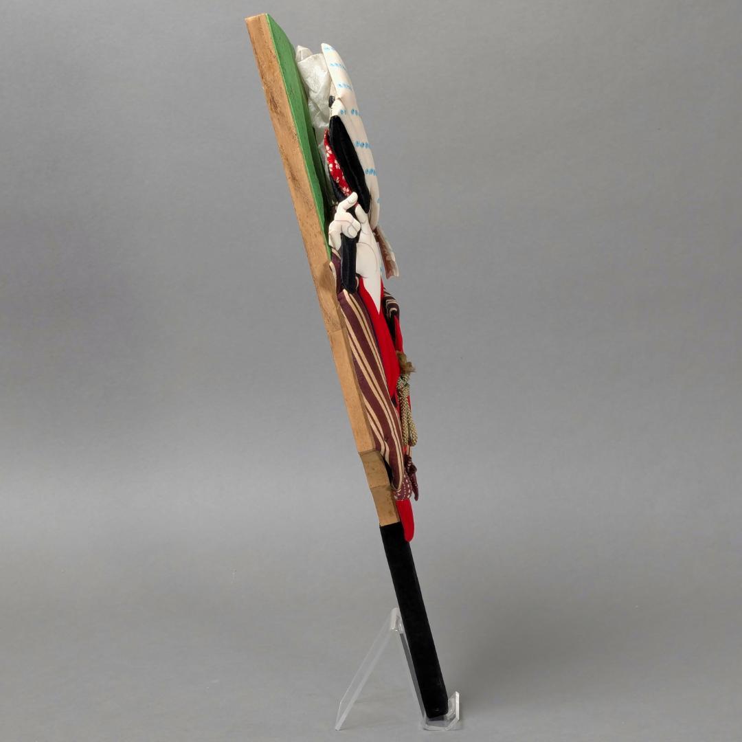 押絵羽子板　琴山？　当時物　アンティーク　昭和レトロ　日本人形　正月飾り　a