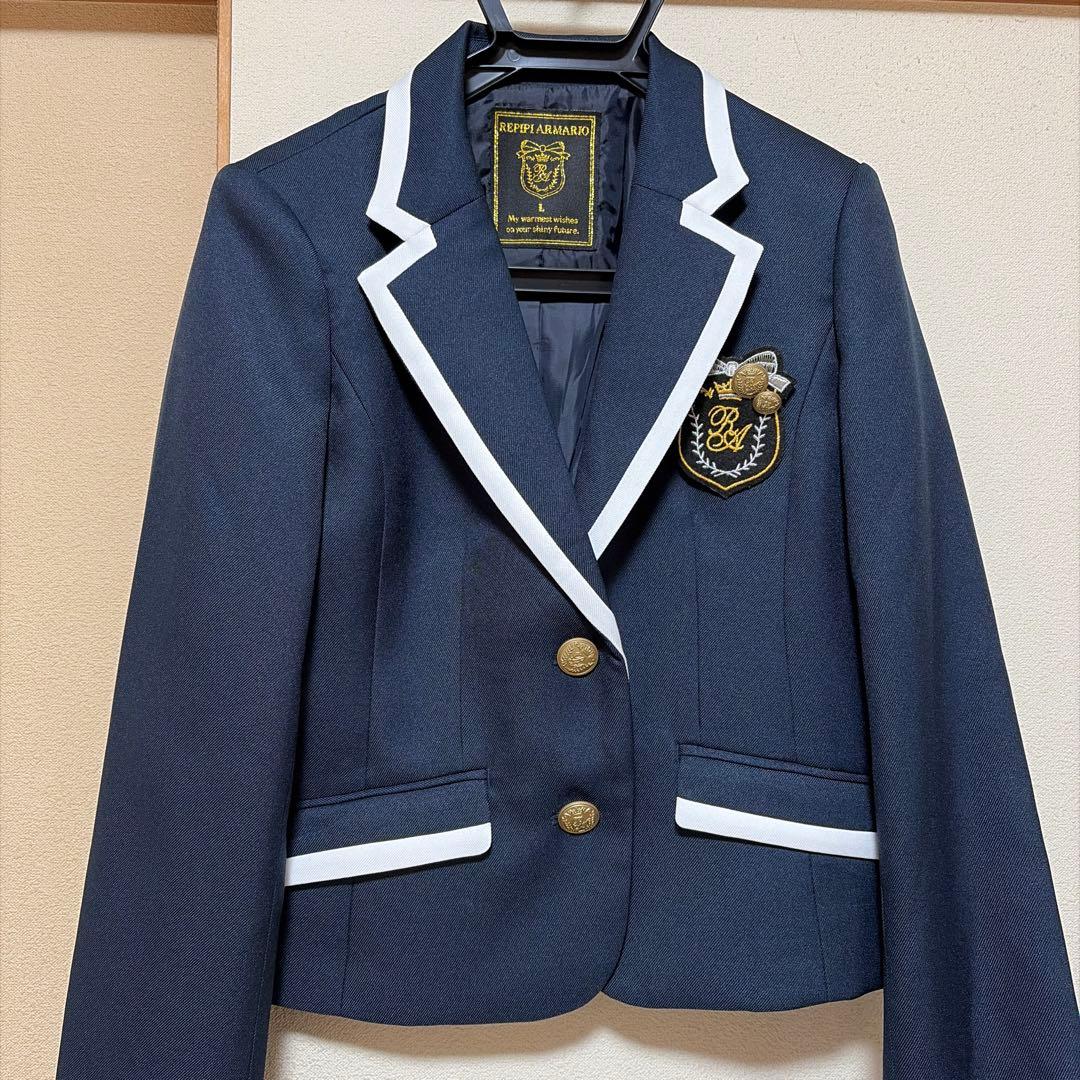美品 卒服 レピピL ジャケットスカートブラウスセット