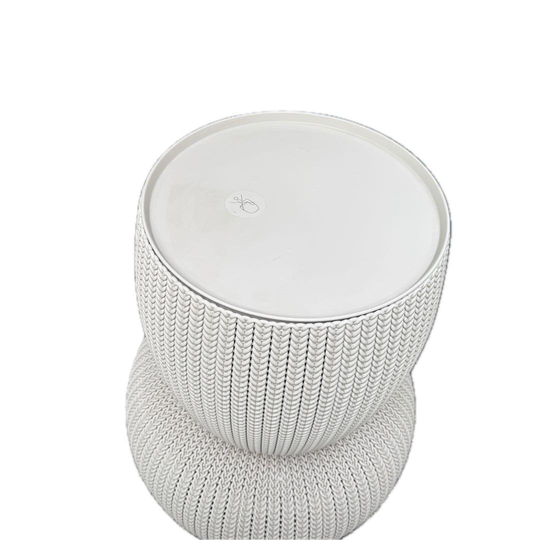 KETER ケター　ガーデンファニチャー ニット調　3点セット