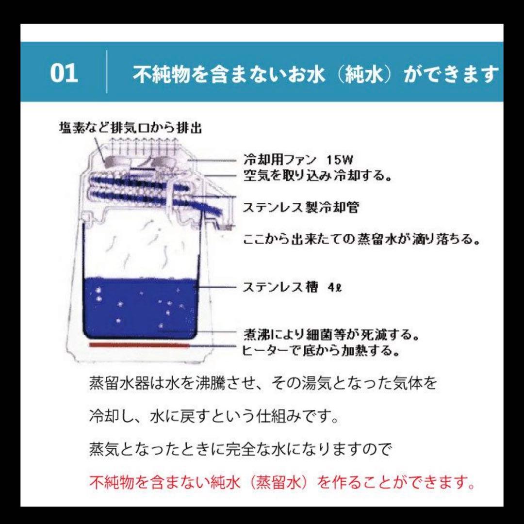 蒸留水器　メガホーム社製　純水