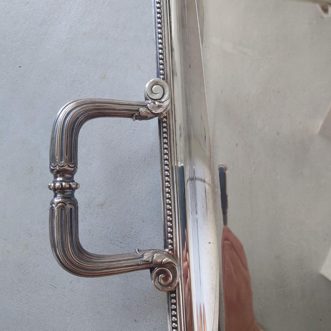 極希少 美品 クリストフル パール トレイ おまけのマット付き