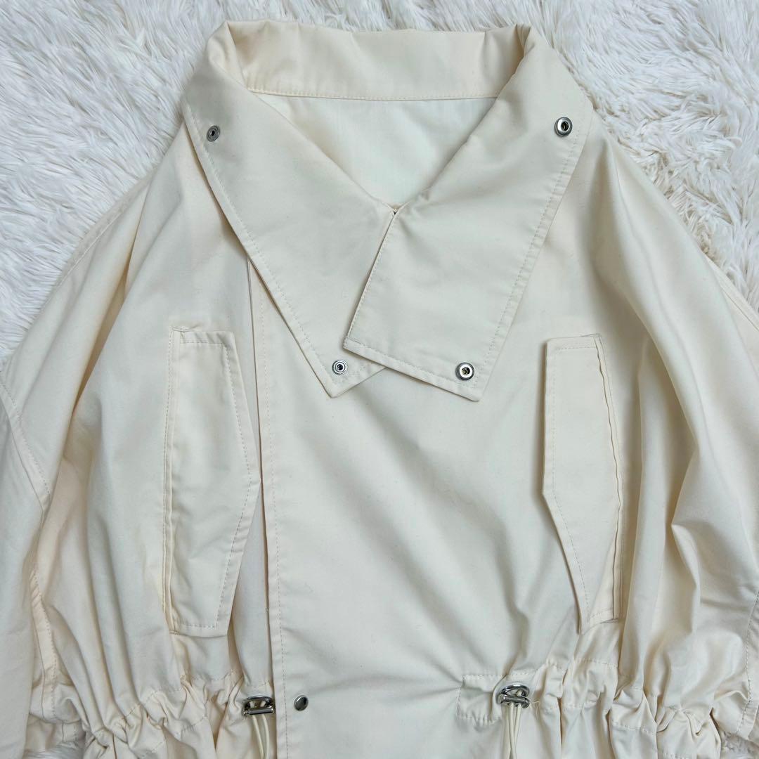 Adam et Rope' アダムエロペ スタンドカラーハーフモッズコート