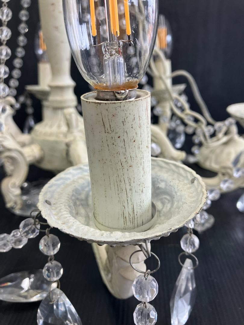 Raffine ペンダントライト シャンデリア アンティーク調 ホワイト