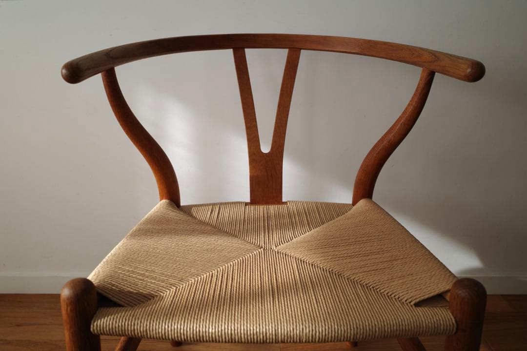 極美品【ヴィンテージ yチェア】オーク ペーパーコード新品