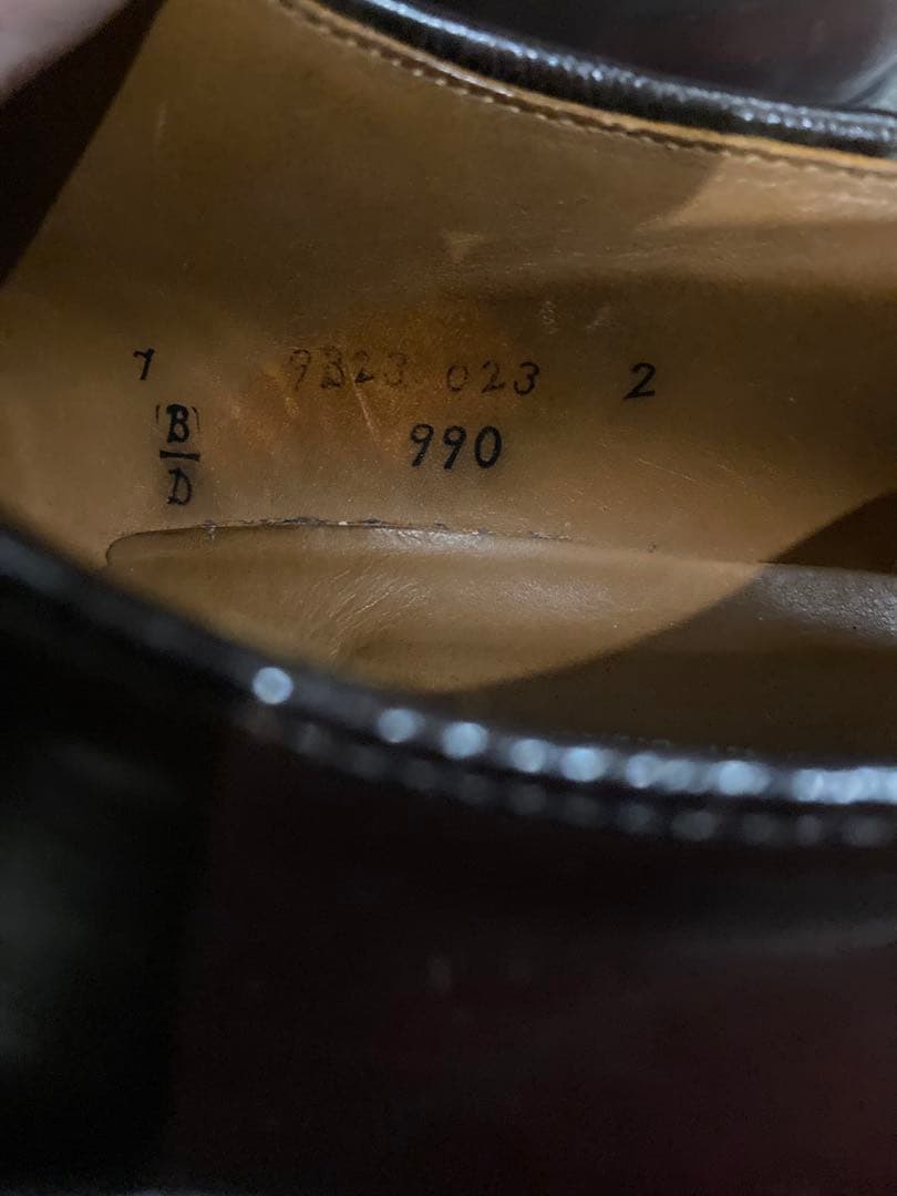 o*a様 Alden 990 7D コードバン バーガンディー バリーラスト U