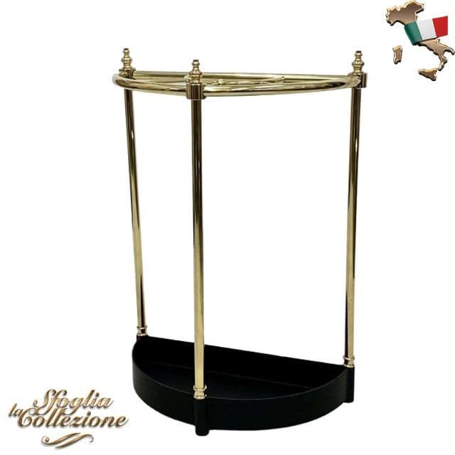 傘立て 金色と黒 イタリア製