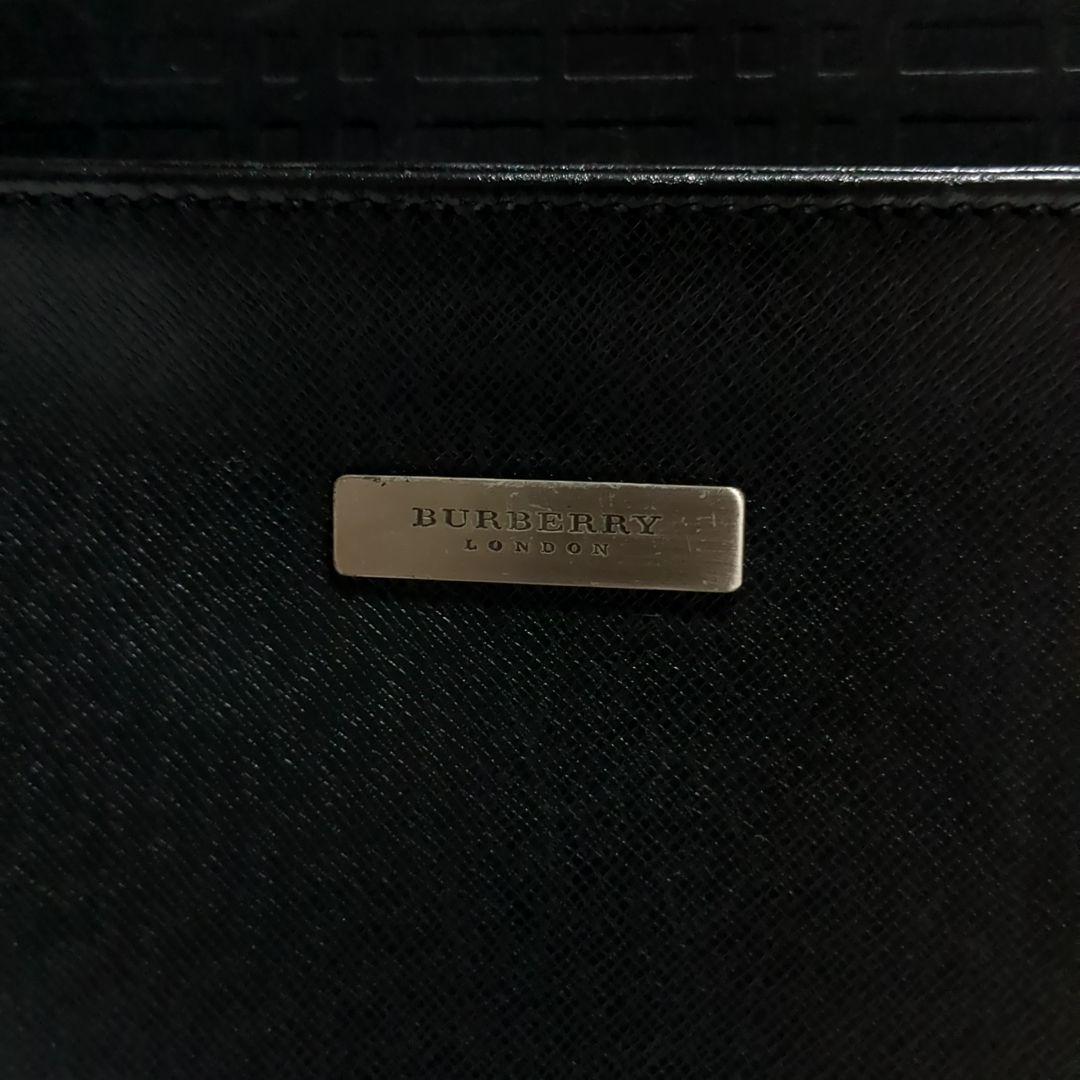 ✨BURBERRY✨ビジネスバッグ チェック レザー ブラック