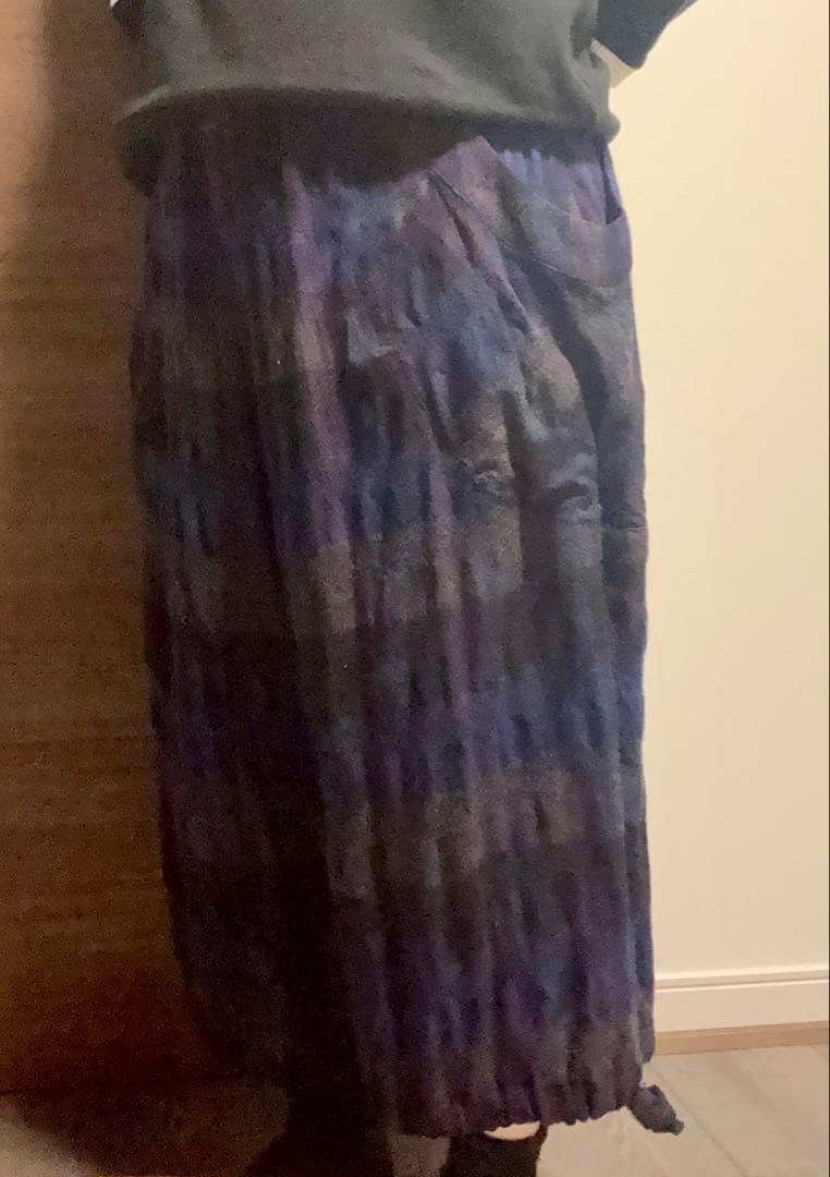 慈雨ウールチェックパンツ