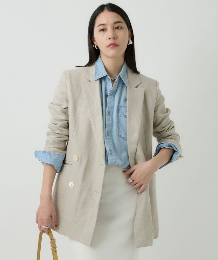 タグ付き新品未使用 CHAOS リネンヘリンボンジャケット