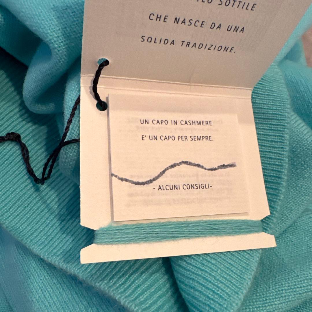 FEDELIフェデーリ　カシミヤ100%ニット ティファニーブルー 未使用