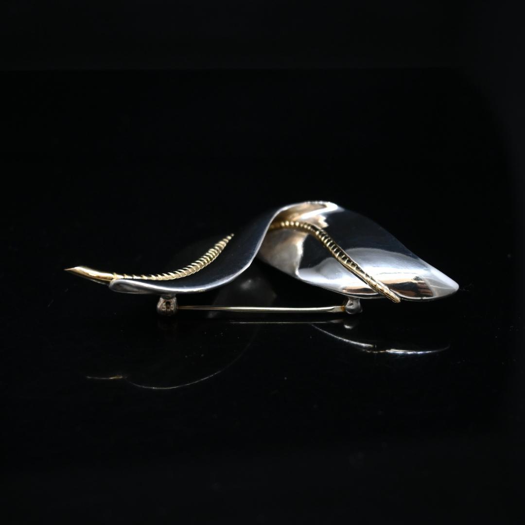 ■ 45494★年 ティファニー ブローチ K18 925 コンビリーフ