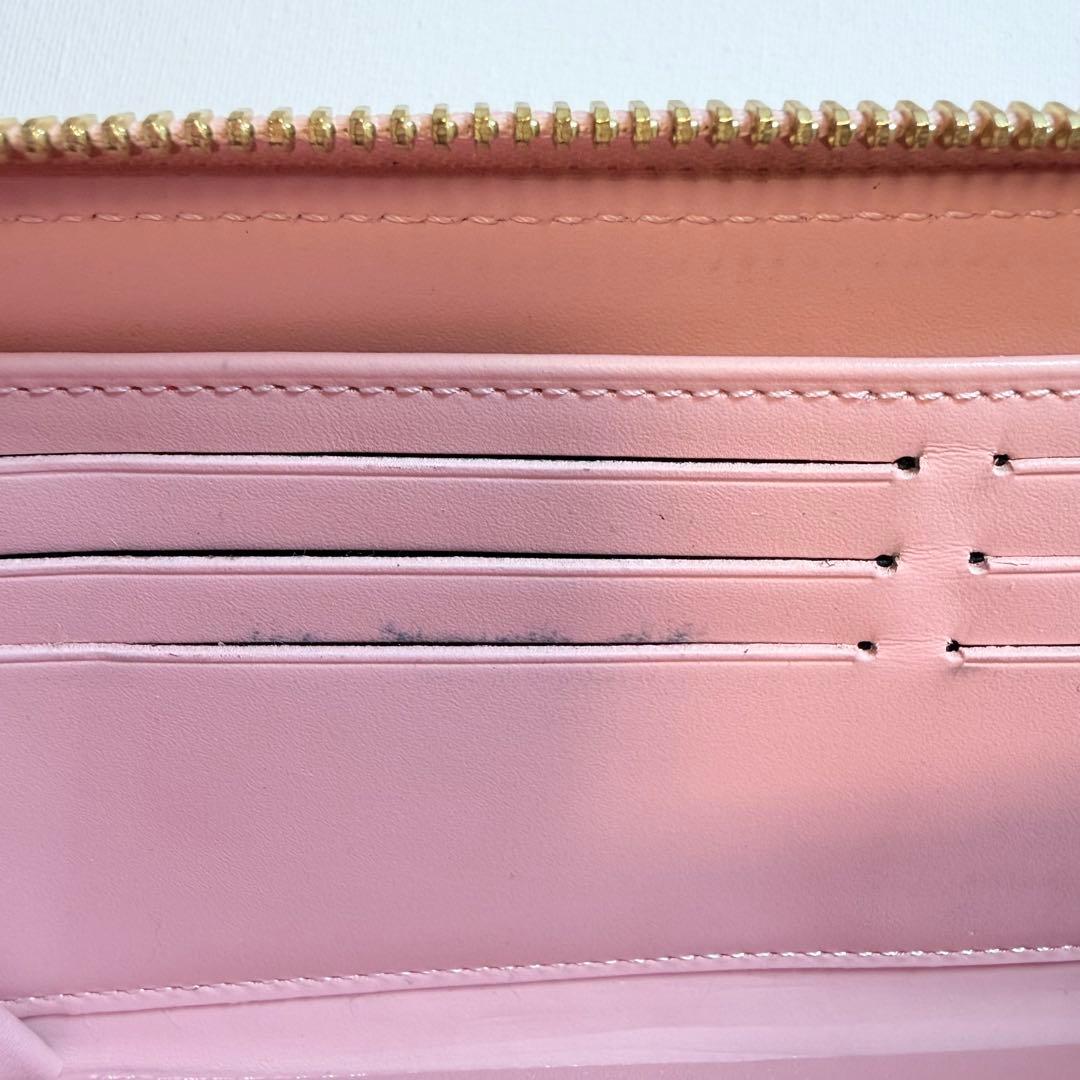 ルイヴィトン　Louis Vuitton ヴェルニ　ピンク エナメル 長財布