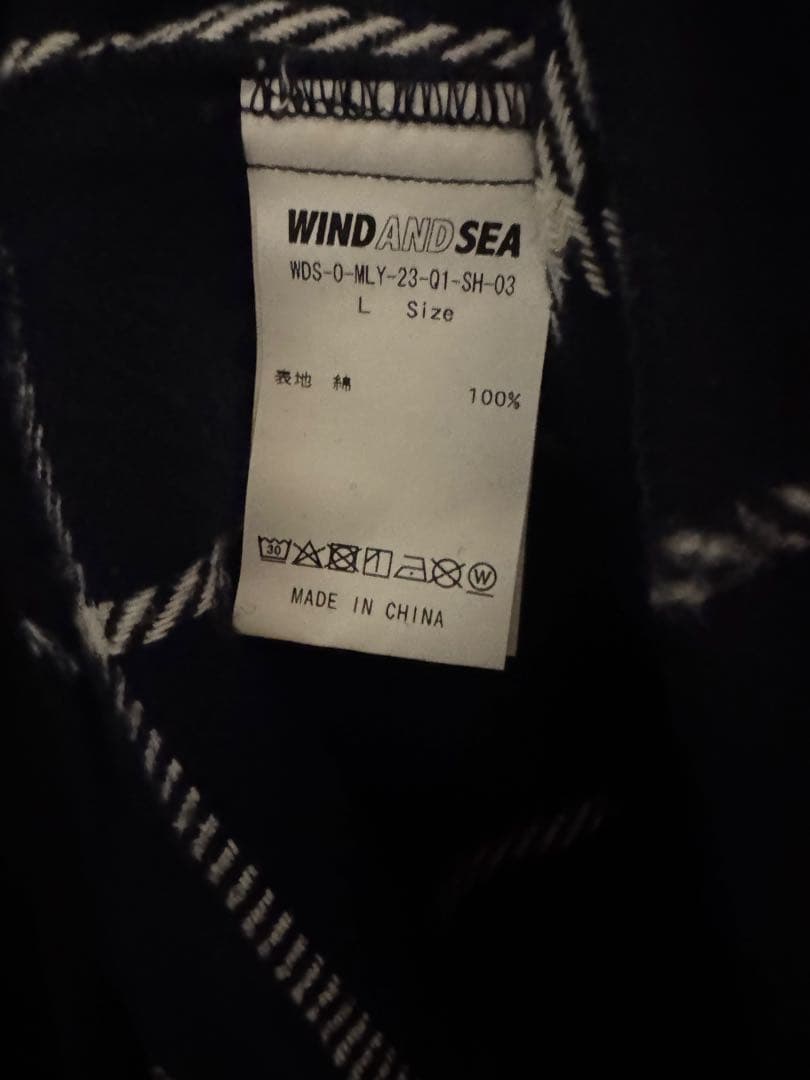 WINDANDSEA ミリタリー チェックシャツ