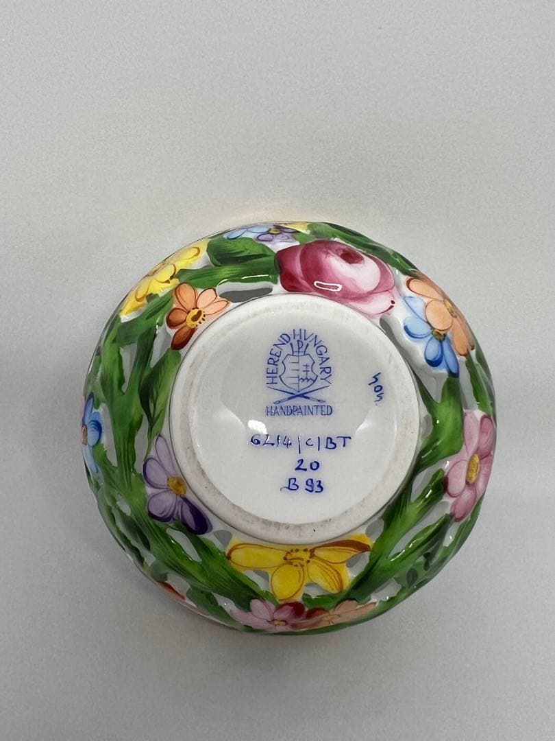 ヘレンド HEREND ファンタジー 透かし ボンボニエール 小物入れ