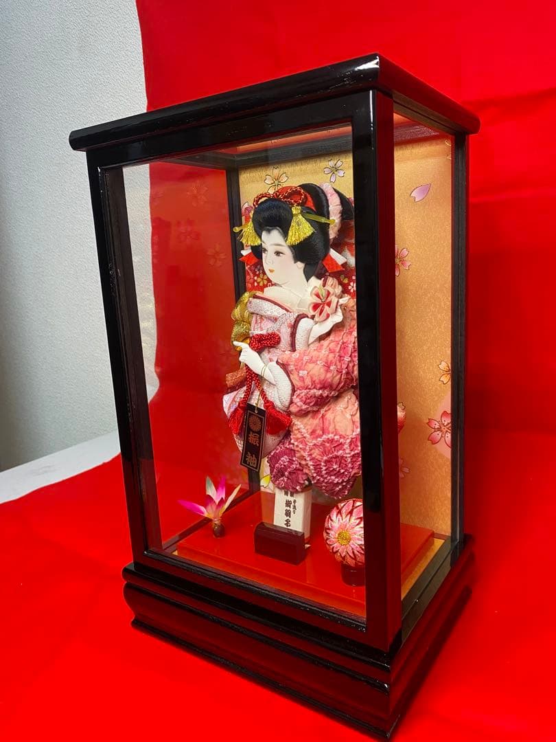 羽子板ガラスケース８号・サイズ間口約２４×奥行約１８×高さ約３９㎝・小さいサイズ