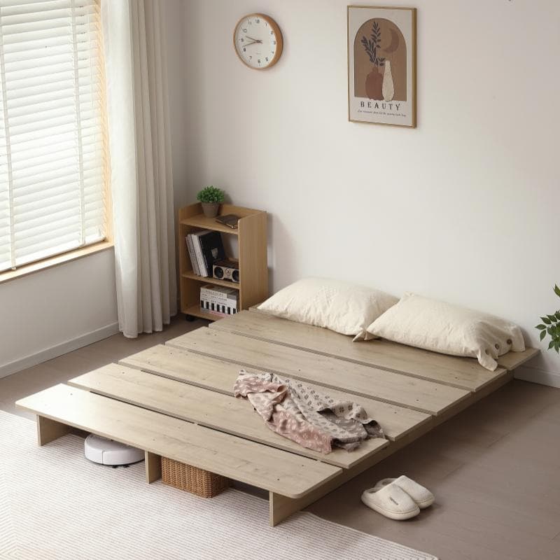 【新品】ステージ式ローベッド 幅160cm コンパクト