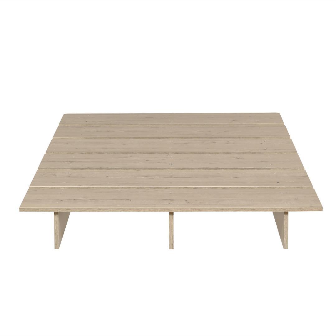 【新品】ステージ式ローベッド 幅160cm コンパクト