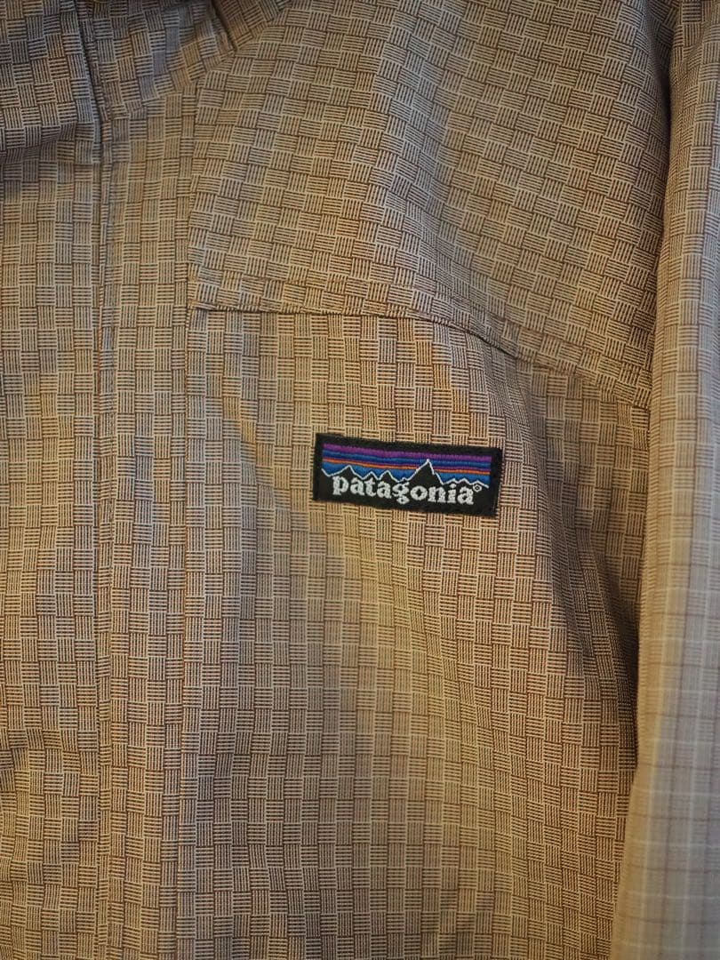 【F8】廃盤 PATAGONIA サイドウォールジャケット　ベージュチェック