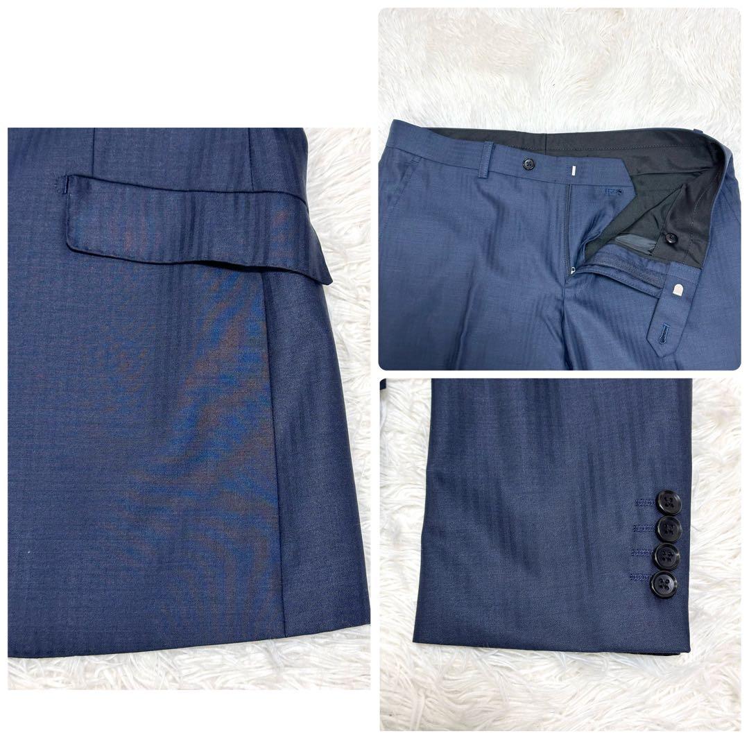 【3ピース✨】スーツセレクト ビジネススーツ セットアップ 紺 A5 フォーマル