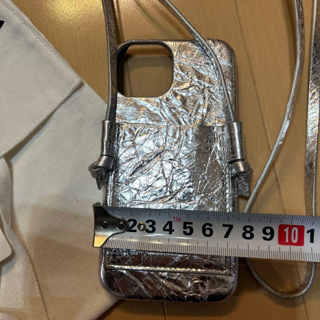 最終値下げ！JIL SANDER シルバー スマホショルダーバッグ