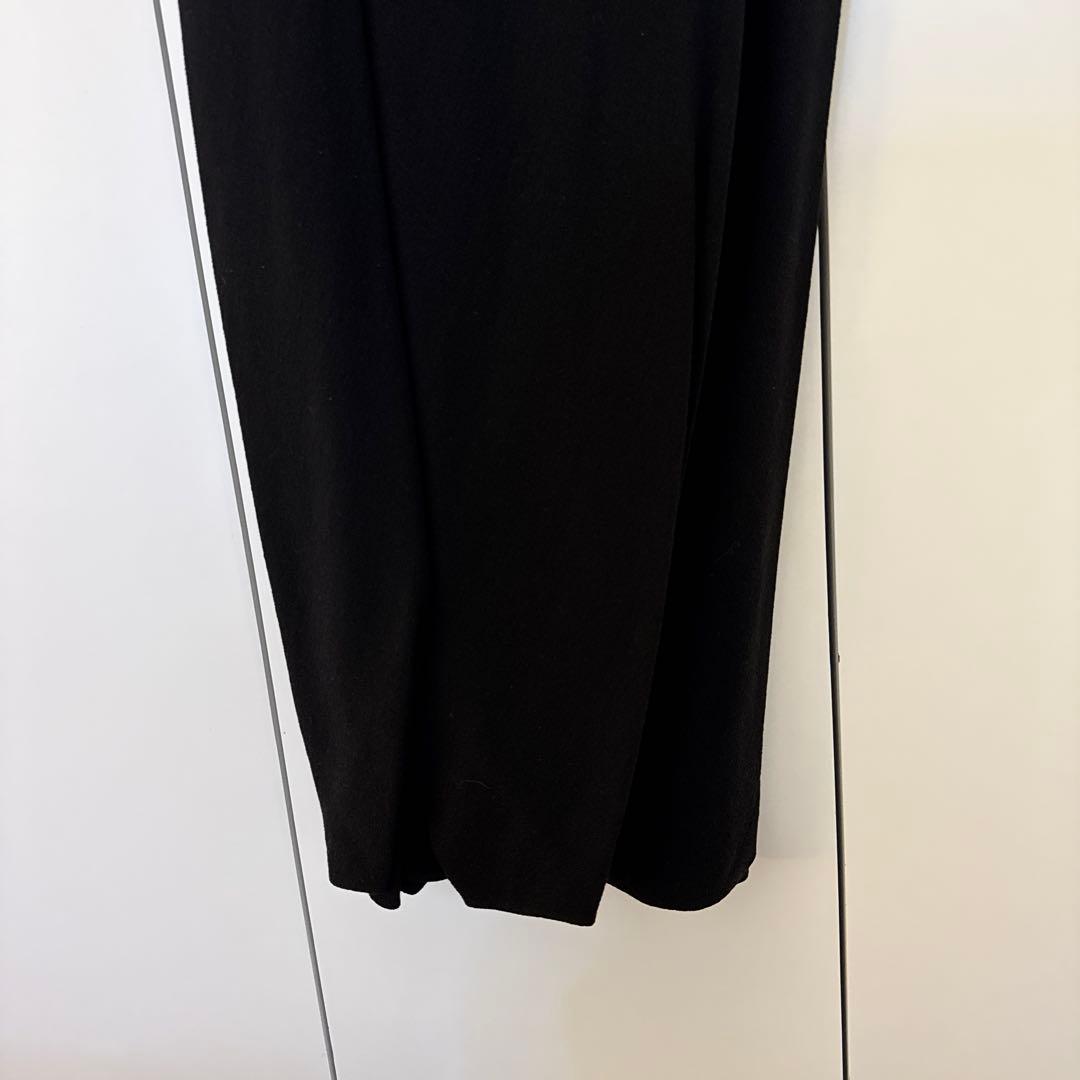 リックオウエンス 変形 ワンピース 切り替え シルク素材 黒色