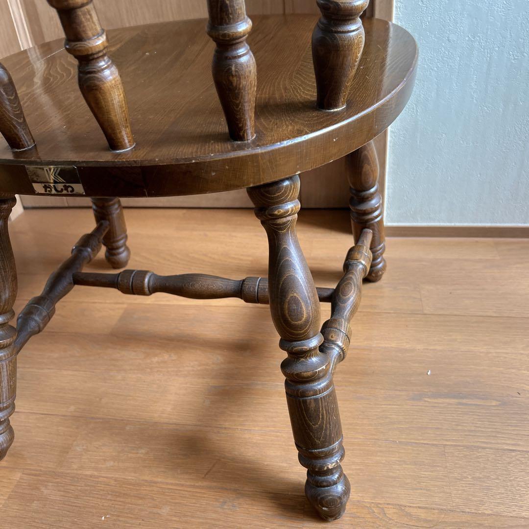 希少 柏木工 ビンテージ チェア 昭和 レトロ 椅子 アンティーク ブラウン