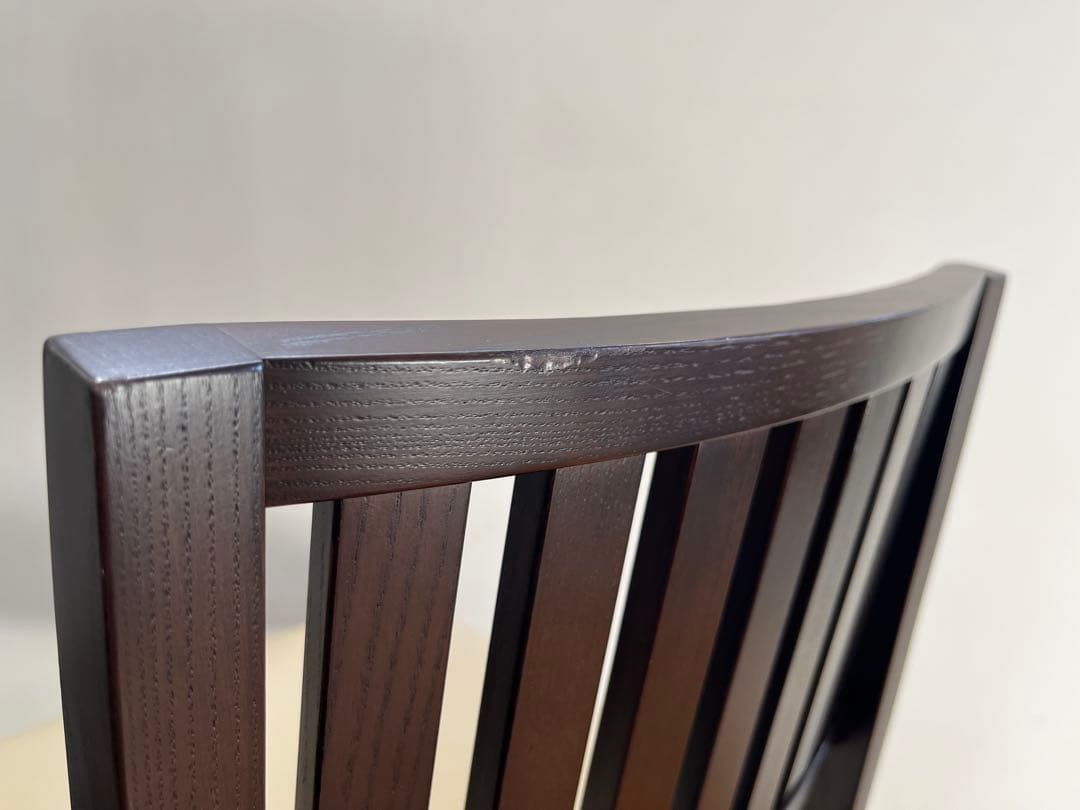 ロックストーン　ハイチェア　① 岩倉榮利　カウンターチェア　本革　モダン　美品