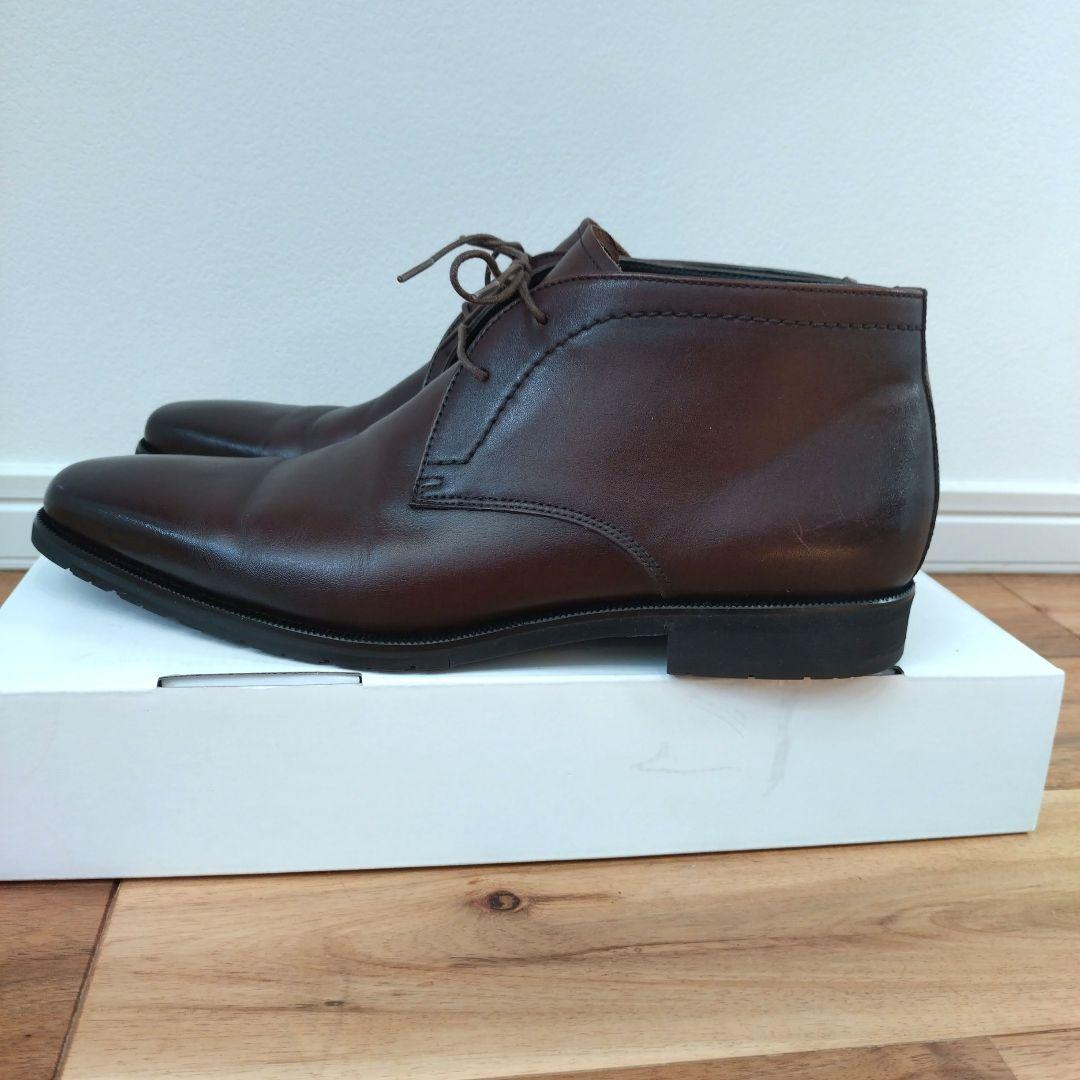 ✨️美品GORE-TEX チャッカブーツ ビジネスブラウン レザ ドレスシューズ