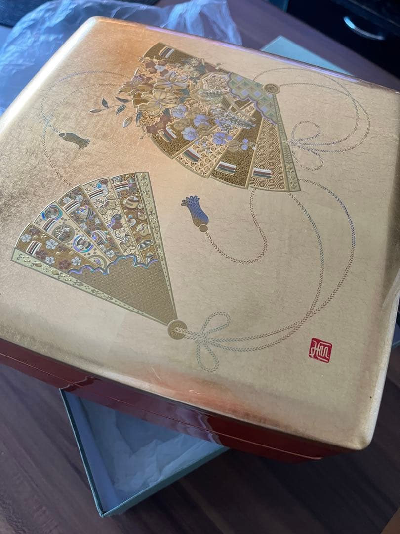 お正月　重箱　加賀金箔工芸品　高級お重