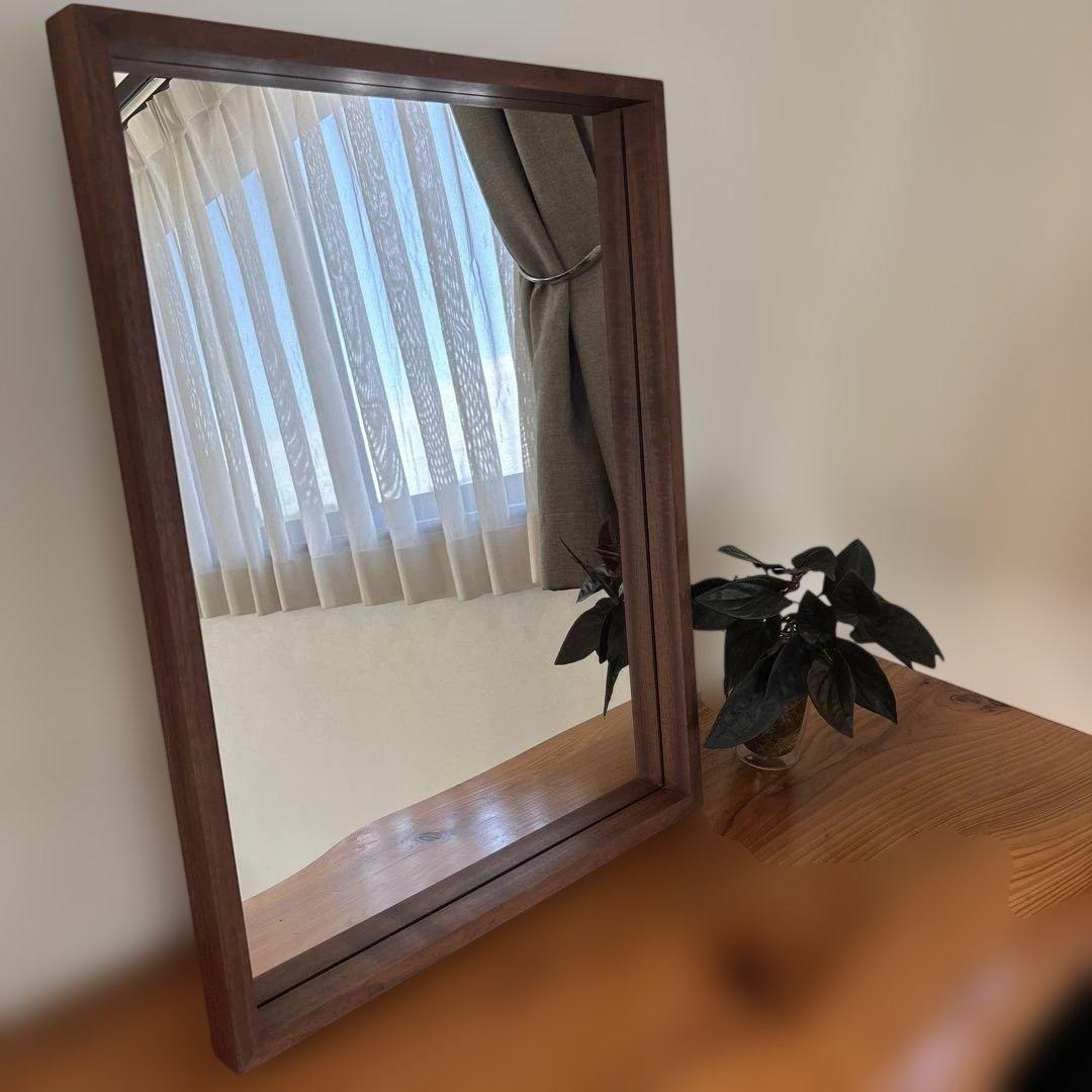 ◻️ブラックウォルナット 大きな鏡◻️