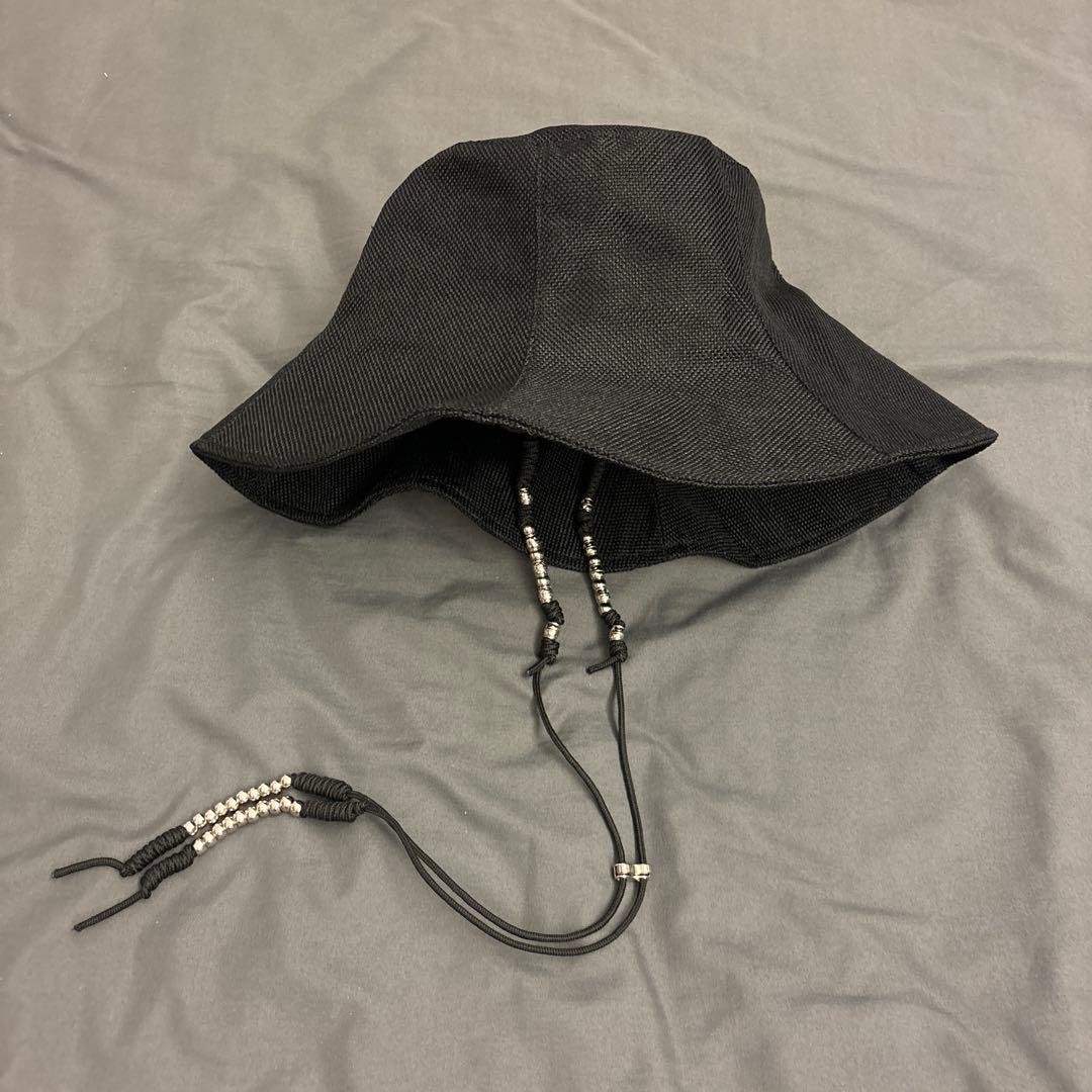 帽子 AMERI MEDI BEADS STRING STRAW HAT