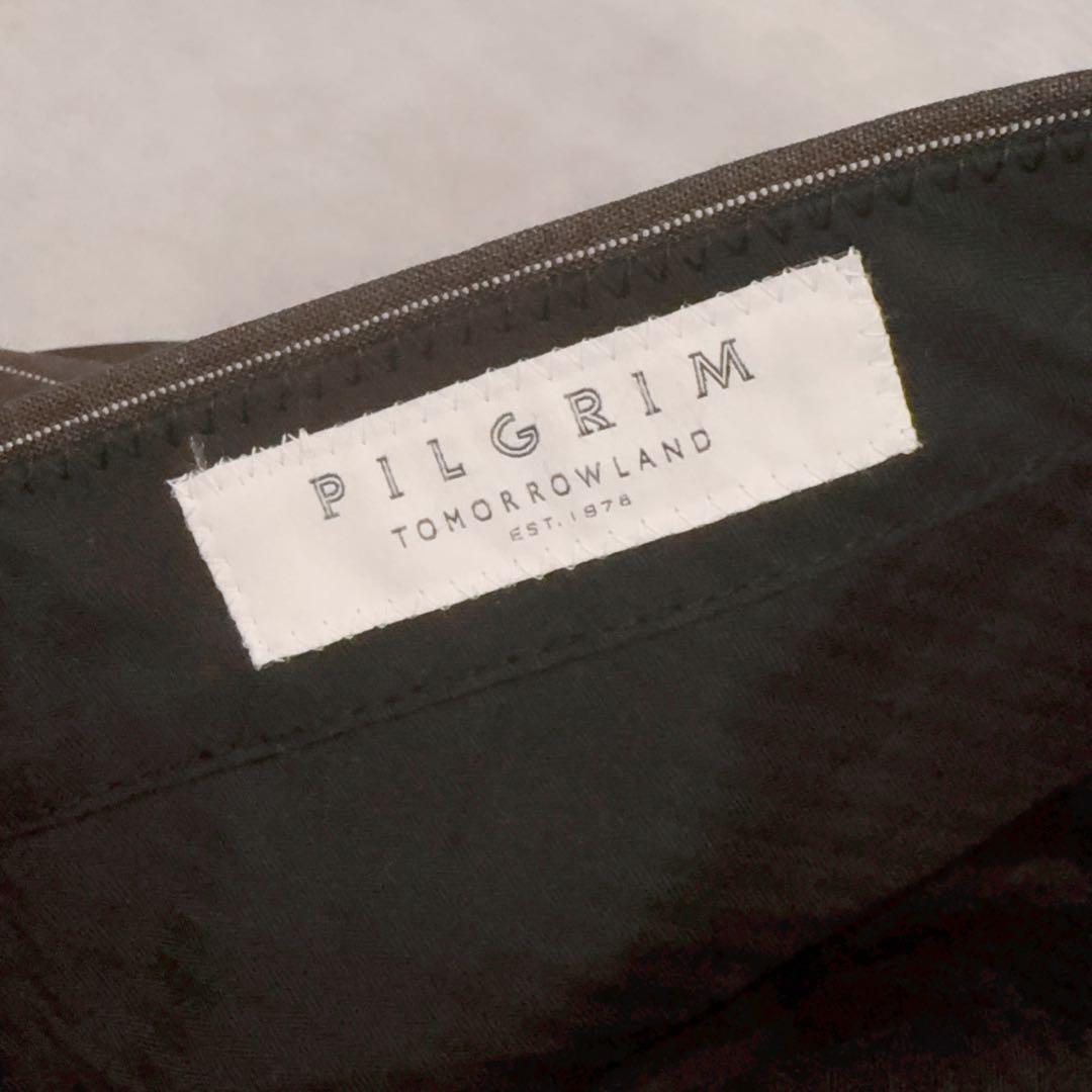 極美品 トゥモローランド ピルグリム ブラウン ストライプ スーツ